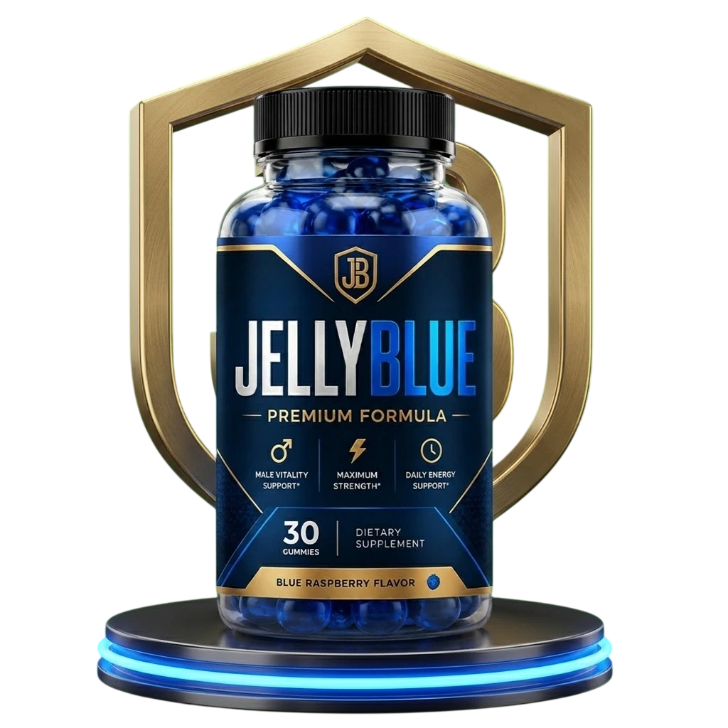 JellyBlue male vitality gummies bottle