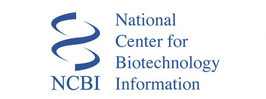 The NCBI logo, National Center for Biotechnology Information